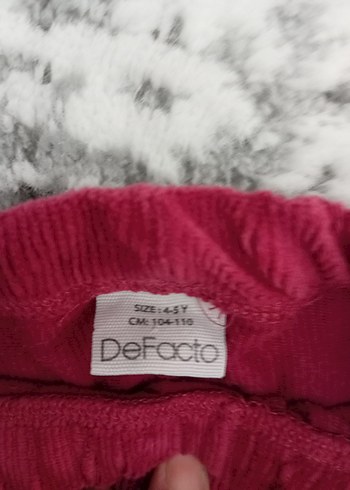 Kız Çocuk Pembe Kadife Pantolan Tayt - Görsel 5