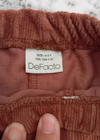 Kızlar için kahverengi kadife kesim pantolan tayt - Görsel 3