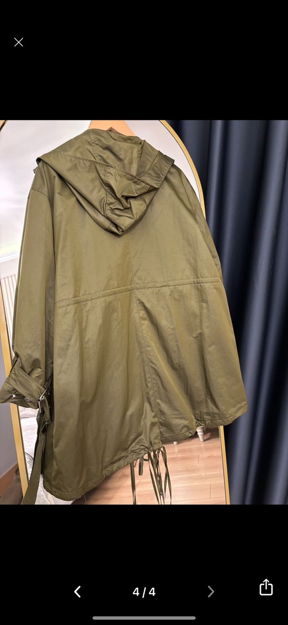 Twist oversize trençkot - Görsel 2