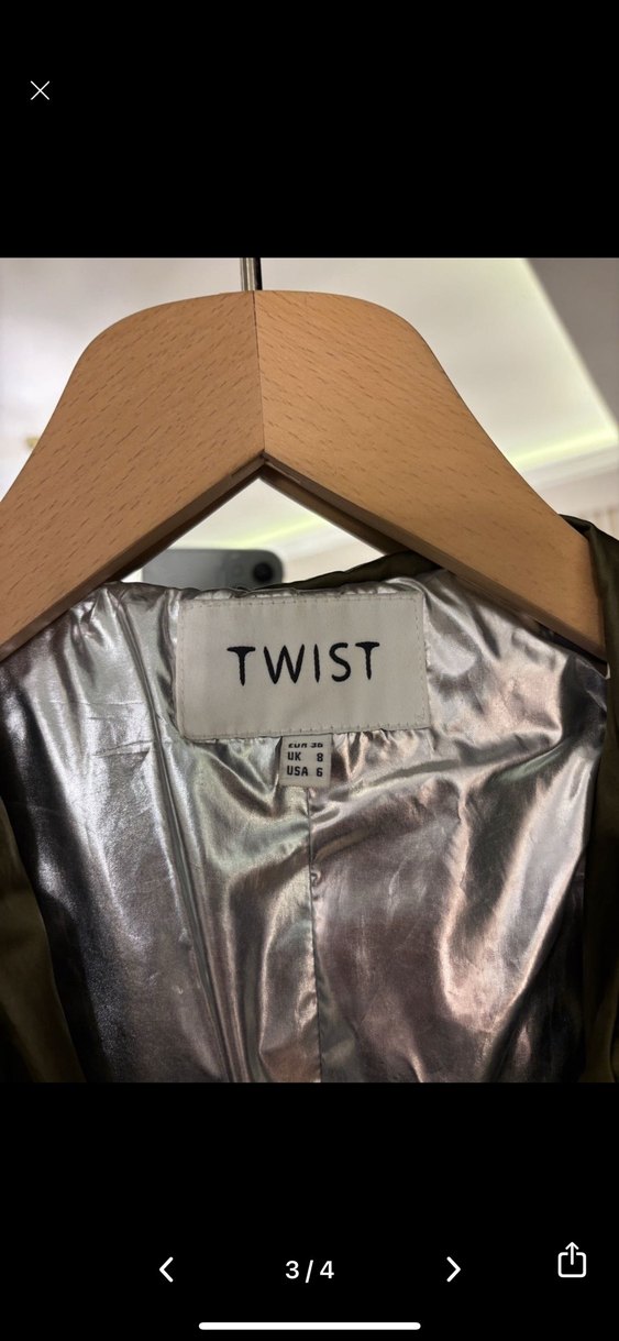 Twist oversize trençkot - Görsel 4