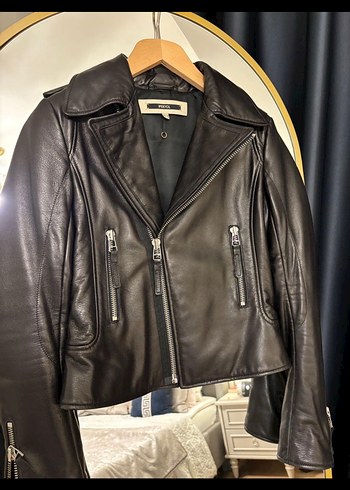 İPEKYOL hakiki deri biker ceket - Görsel 3