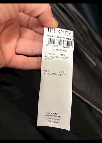 İPEKYOL hakiki deri biker ceket - Görsel 7