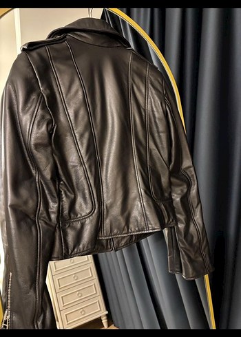 İPEKYOL hakiki deri biker ceket - Görsel 5