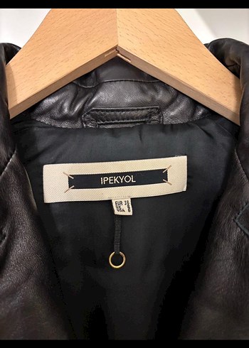 İPEKYOL hakiki deri biker ceket - Görsel 6