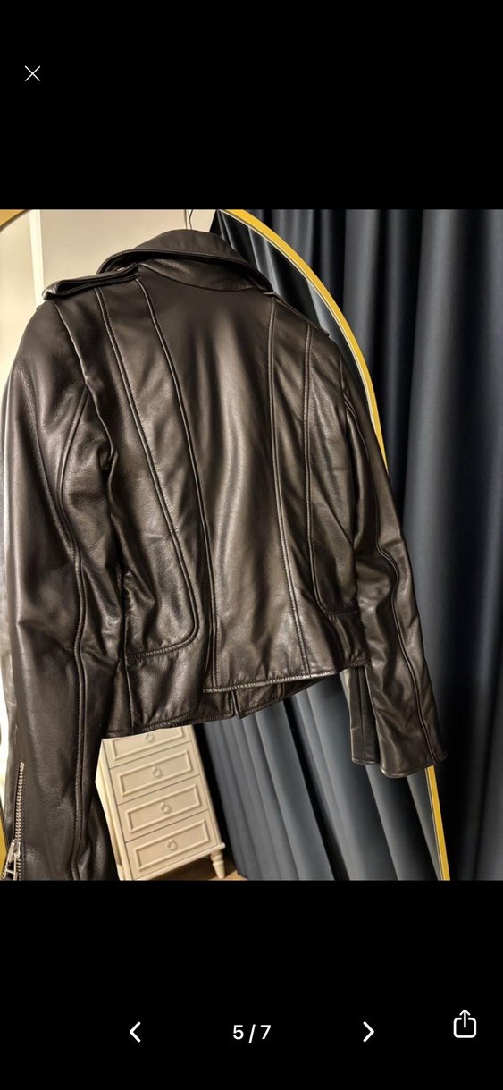 İPEKYOL hakiki deri biker ceket - Görsel 5