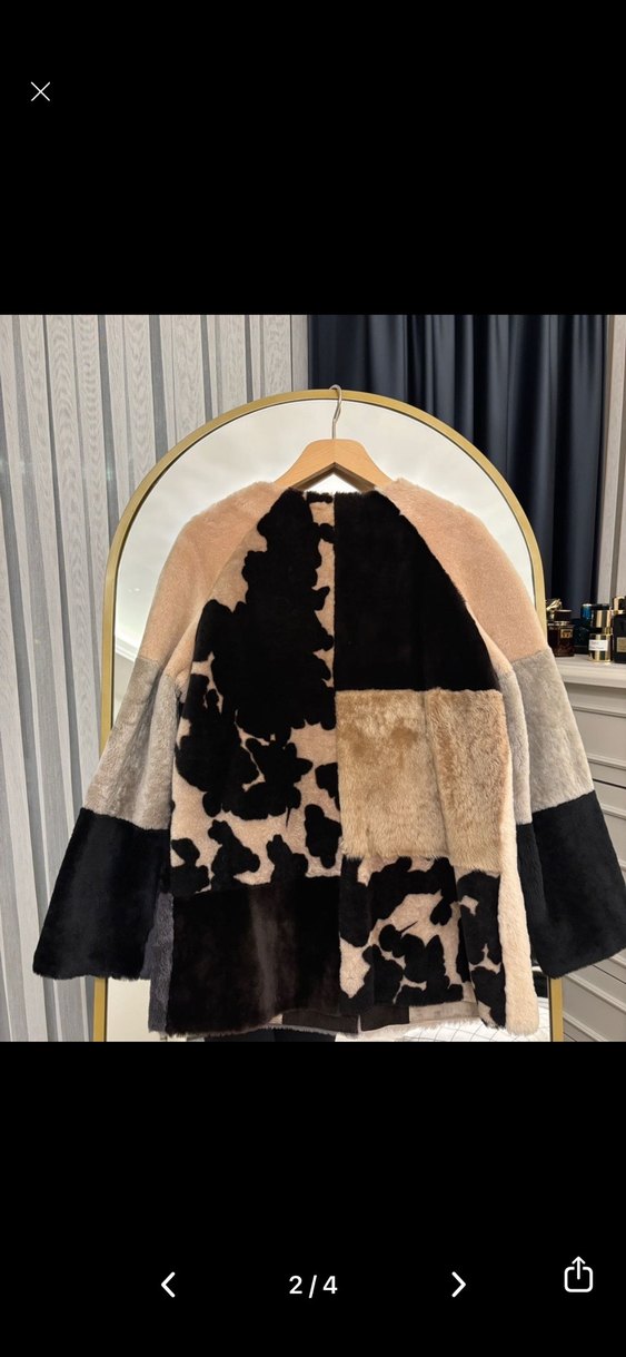 %100 hakiki kürk ceket - Görsel 2