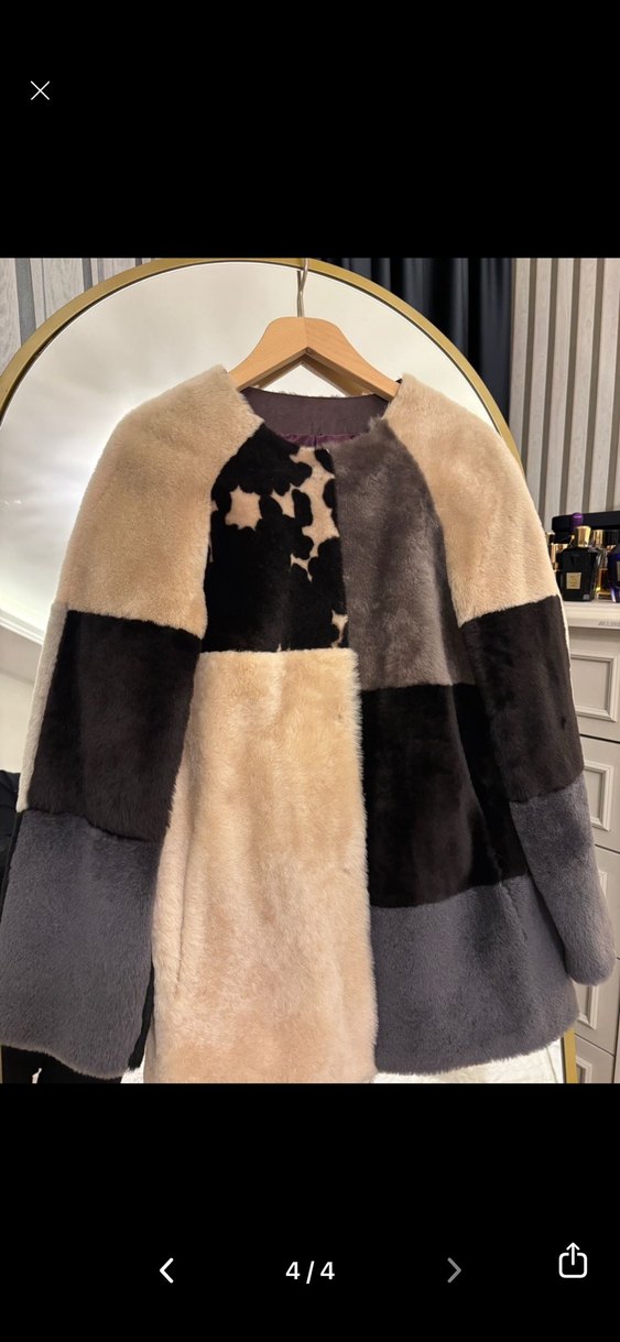 %100 hakiki kürk ceket - Görsel 3