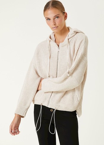 Network %80 yün kapüşonlu hırka - Görsel 6