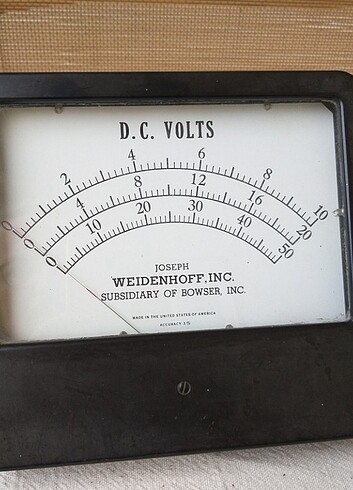 1940'lar Amerikan Endüstriyel Voltmetre
