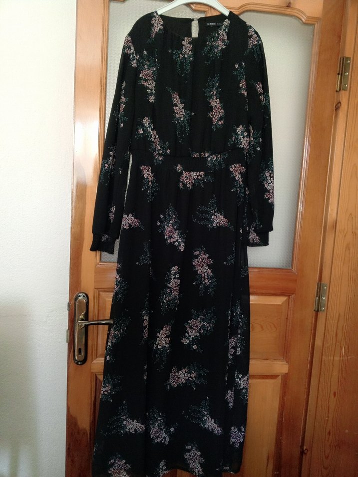 Siyah Uzun Bohem Kadın Elbise - Görsel 2