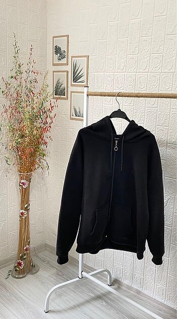 Zara Oversize sweatshirt fermuarlı