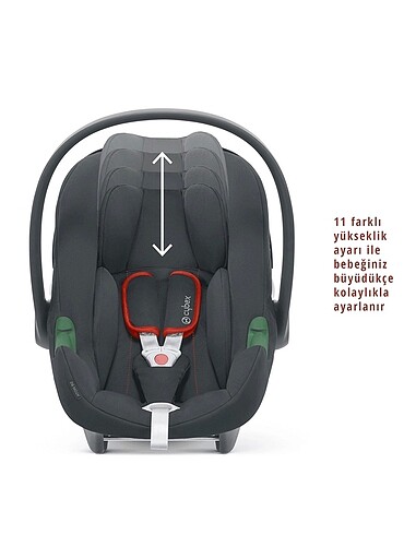 0 - 13 kg Beden siyah Renk Cybex Aton B2 isize (ödüllü ana kucağı 0-13 kg) adaptör ile bir