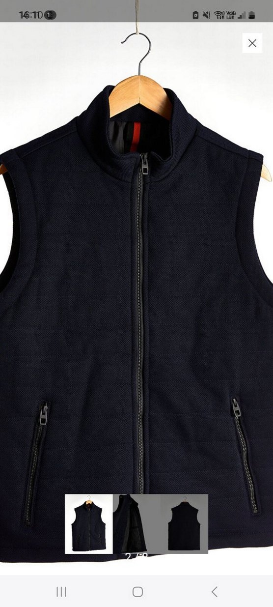 LCW Casual Dik Yaka Fermuarlı Yelek - Görsel 2