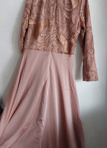 Uzun tesettür abiye elbise - Görsel 2