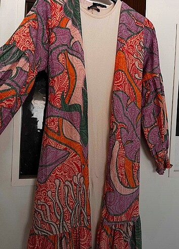 Kuşaklı tunik kimono - Görsel 2