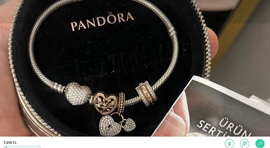 Pandora orjinal pandora ve charmlar