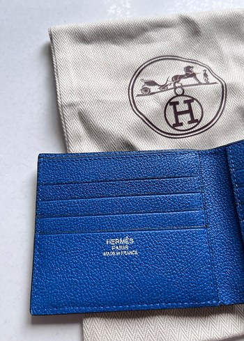 Hermes  Mavi Erkek Cüzdanı - Görsel 3