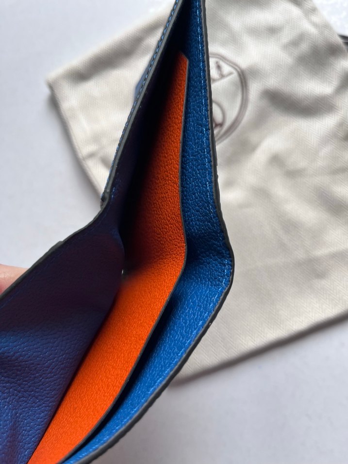 Hermes  Mavi Erkek Cüzdanı - Görsel 5