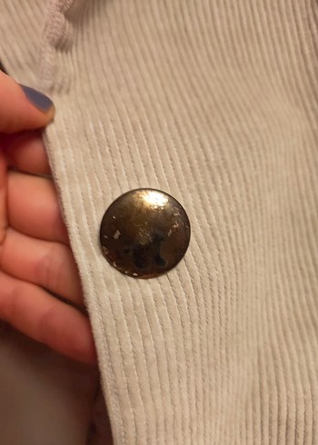 36 Beden gri Renk Bej Kadın Keten Midi Blazer Ceket
