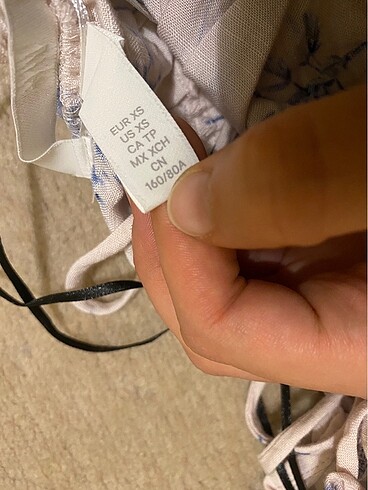 xs Beden 2?li xs h&m, p&b straplez top
