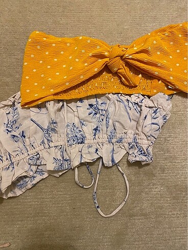2?li xs h&m, p&b straplez top