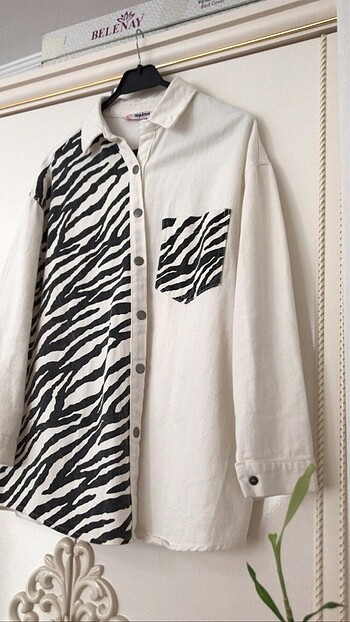 zebra desenli ceket