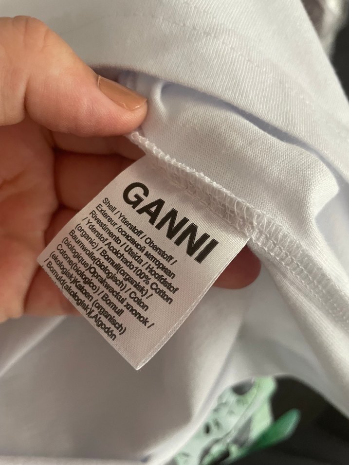 Ganni beyaz tshirt - Görsel 4