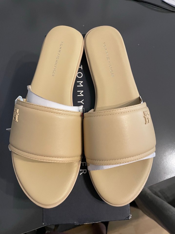 Tommy Hilfiger gerçek deri terlik - Görsel 2