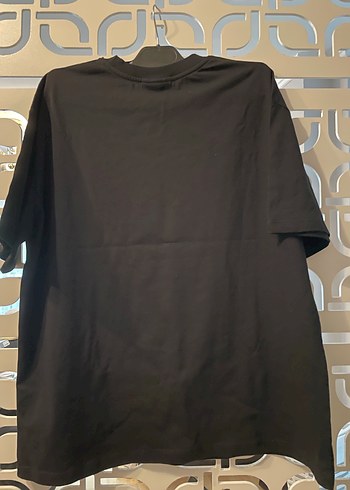 Siyah Oversize GANNI Baskılı Tişört - Görsel 2