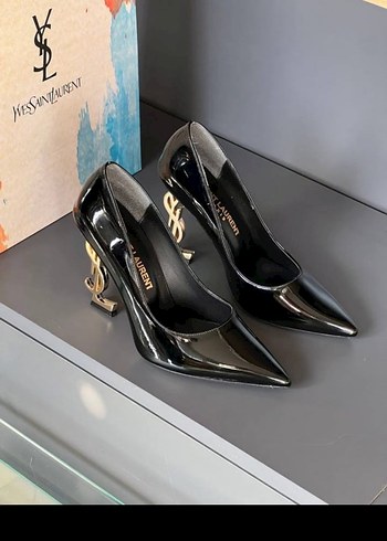 Yves St Laurent Rugan Stiletto Topuklu Kadın Ayakkabı - Görsel 2