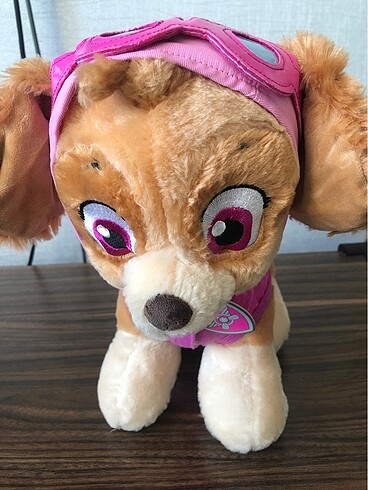 Build a bear paw patrol büyük boy skye peluş taşıma çantasıyla