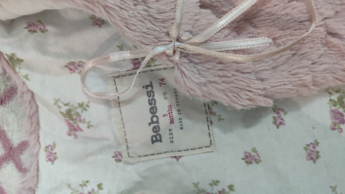 Kız Çocuk Pembe Kürklü Bohem Yelek - Görsel 2