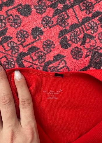 Kırmızı Fırfırlı İpli Kadın Mayo - Görsel 4