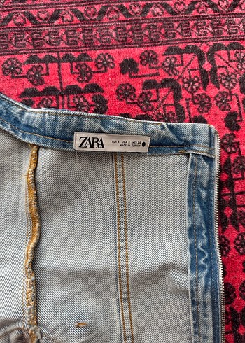 Kadın Gri Nakışlı Mini Kot Şort - Görsel 4