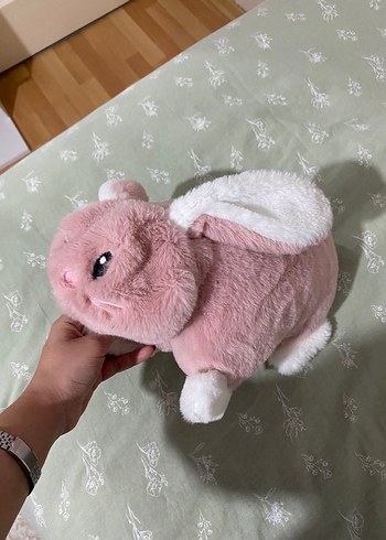 Pembe Peluş Tavşan Oyuncak - Görsel 2