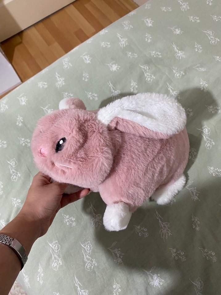 Pembe Peluş Tavşan Oyuncak - Görsel 2