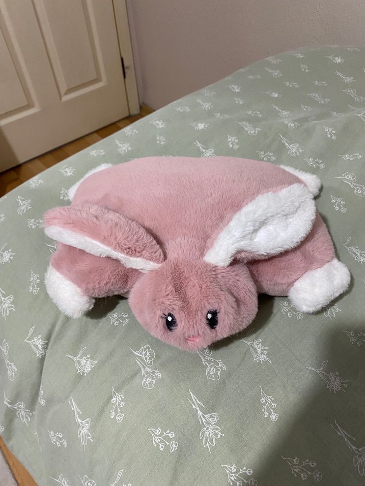 Pembe Peluş Tavşan Oyuncak - Görsel 4