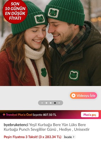 yeşil kurbağa bere yün - Görsel 2