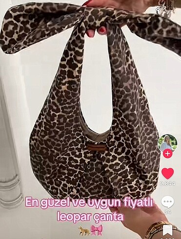 leopar kurdele çanta