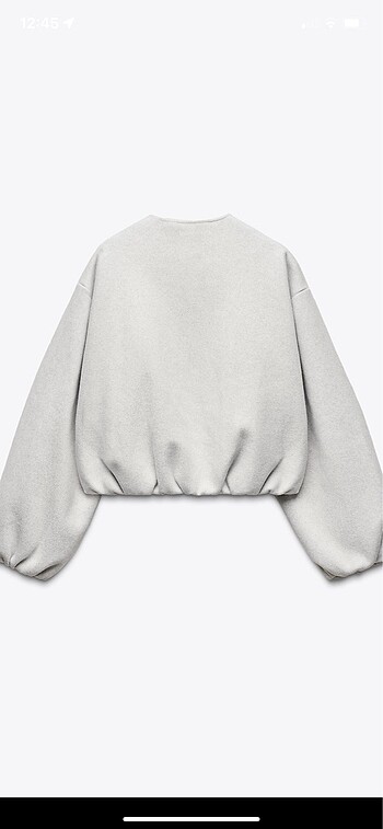 Zara zara gri yumuşak bomber ceket