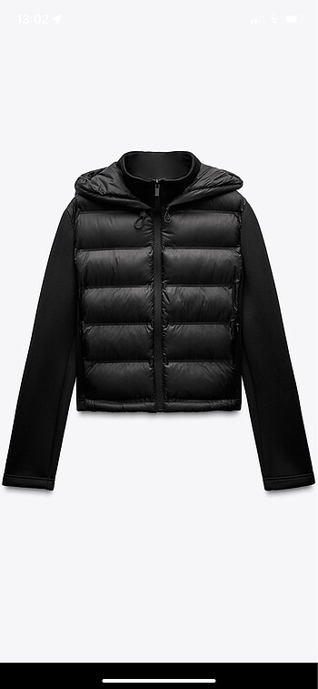 zara sentetik kauçuk kapitone ceket