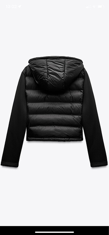Zara zara sentetik kauçuk kapitone ceket