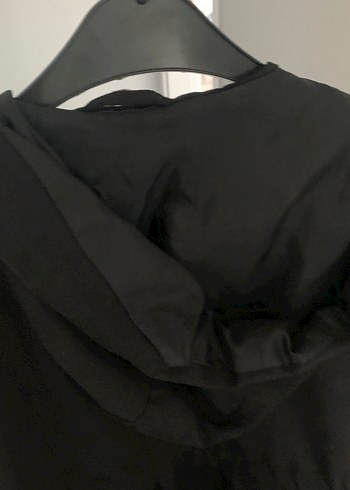 Düğmeli Siyah Midi Kadın Ceket - Görsel 9