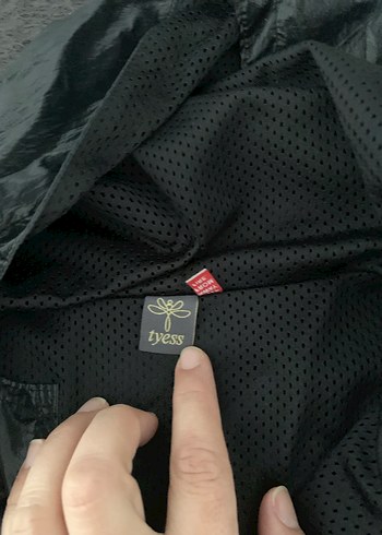 Kızlar için Siyah Kapüşonlu Fermuarlı Yelek - Görsel 3