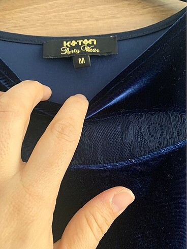 Kadife elbise - Görsel 3