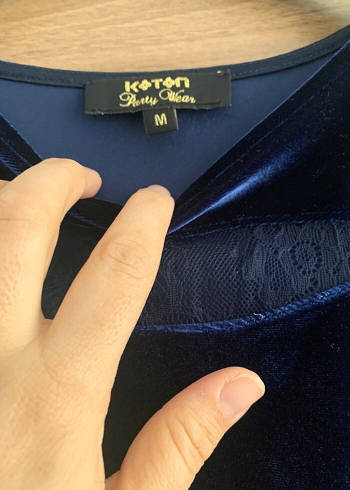 Kadife elbise - Görsel 3