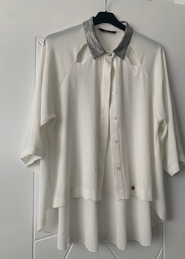 BeyaZ tarz gömlek - Görsel 3