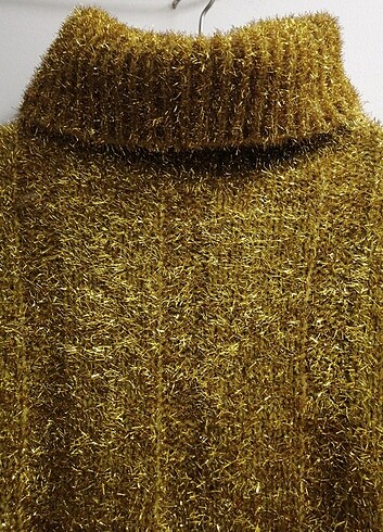 xs Beden altın Renk H&M Örgü Elbise