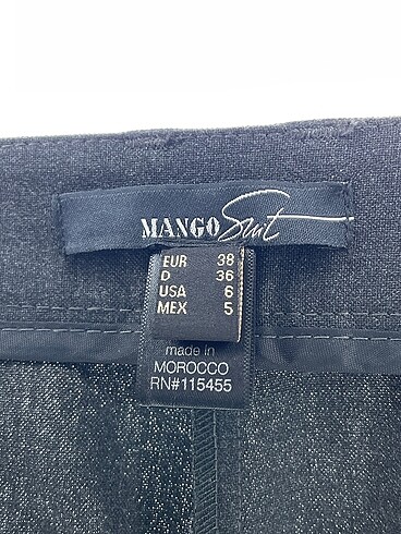 38 Beden siyah Renk Mango Düz Kesim %70 İndirimli.