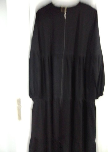 siyah ferace ister elbise ister ferace olarak kullanılir - Görsel 5